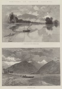 ブリティッシュコロンビア州のスケッチ 作： Thomas Moran